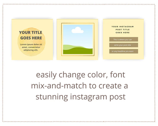 Instagram Puzzle Feed | Instagram Branding Kit | Instagram Layout | IG Grid Canva Templates 15 Posts