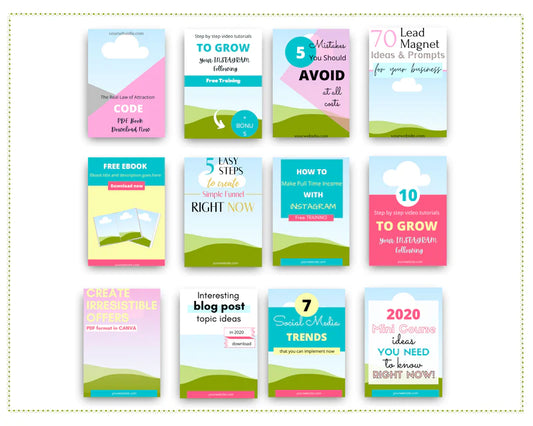 Pinterest Templates Canva - Pinterest Pins Canva Templates - Pinterest Board - Commercial Use