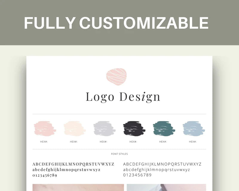 Canva Brand Kit Template | Mini Brand Board Template | Commercial Use