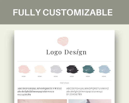 Canva Brand Kit Template | Mini Brand Board Template | Commercial Use