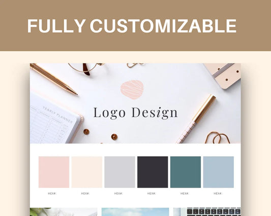 Canva Brand Kit Template | Mini Brand Board Template | Commercial Use