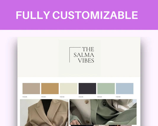 Canva Brand Kit Template | Mini Brand Board Template | Commercial Use