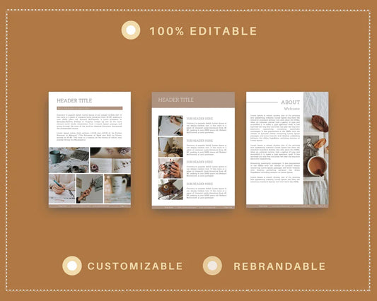 Boho Lead Magnet Template | Lead Magnet Design in Canva | Commercial Use