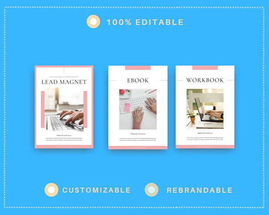 Pink Lead Magnet Template | Lead Magnet Design in Canva | Commercial Use