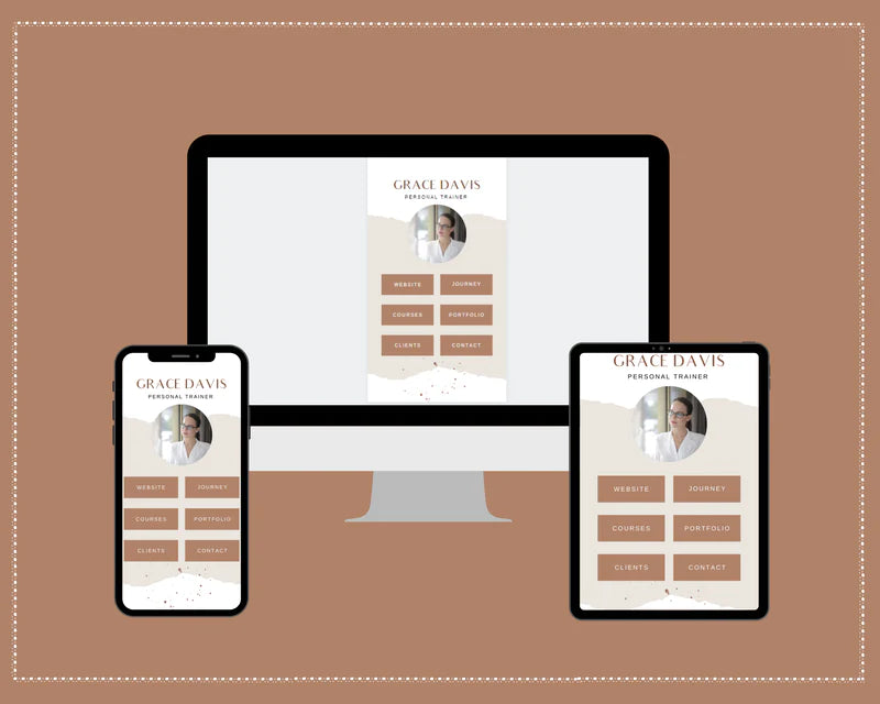 Instagram Link in Bio in Canva | IG Landing Page | Instagram Website | Commercial Use