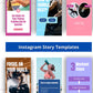 Colourful Instagram Story Templates | Canva Instagram Templates | Insta Story Templates