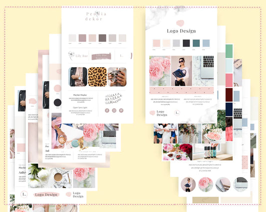 Bundle of 15 Brand Boards | Branding Style | Commercial Use