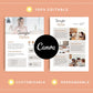 Media Kit Template | Media Press Kit | Canva Template | Commercial Use