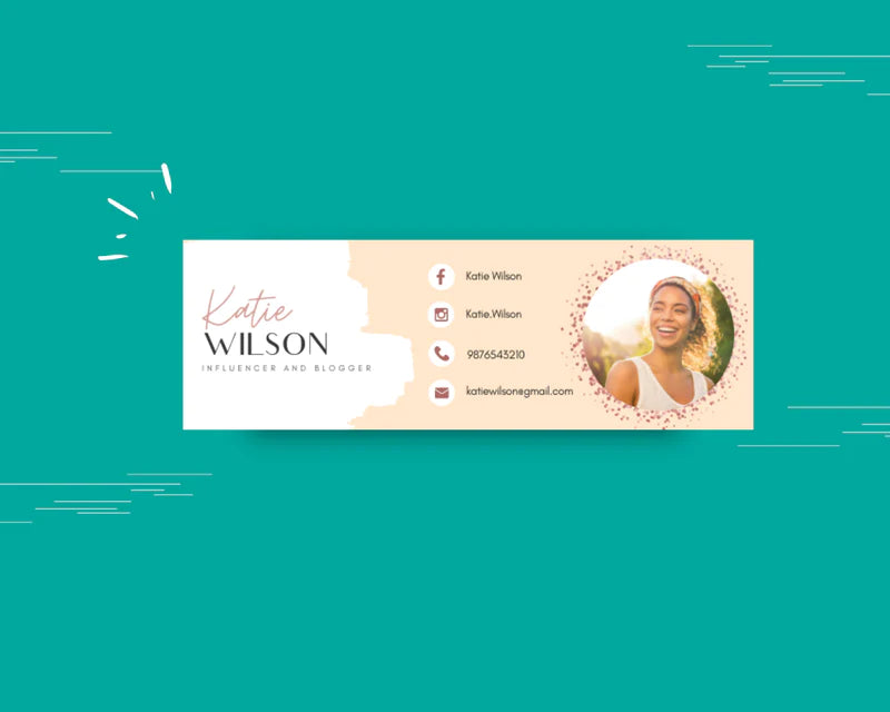 Email Signature Templates Bundle | Gmail Signature Design | Editable Canva Signature Design