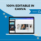 Editable LinkedIn Banner | Canva Template | Linked In | Branding | Header Template | Commercial Use