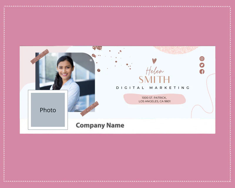 Facebook Timeline Cover Templates | Rose Gold Facebook Banner