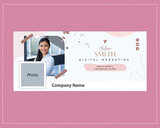 Facebook Timeline Cover Templates | Rose Gold Facebook Banner