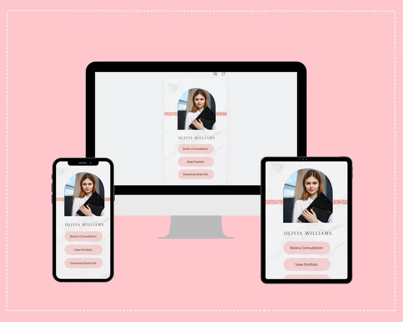 Instagram Link in Bio in Canva | IG Landing Page | Instagram Website | Commercial Use