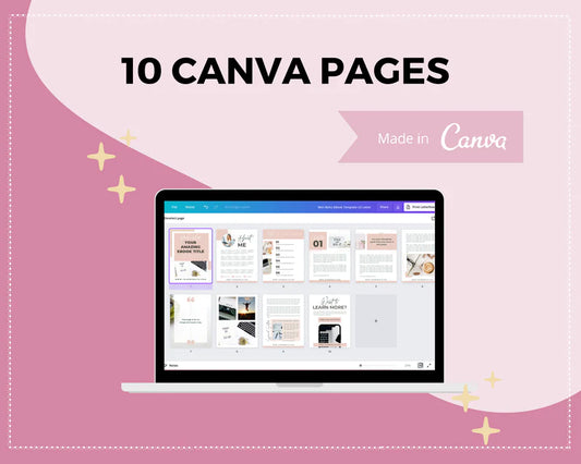 Canva Mini Ebook Template, Editable Canva Template, Boho Mini Ebook Template | US Letter Size