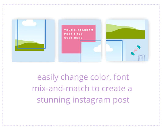 Instagram Puzzle Feed | Instagram Branding Kit | Instagram Layout | IG Grid Canva Templates 15 Posts