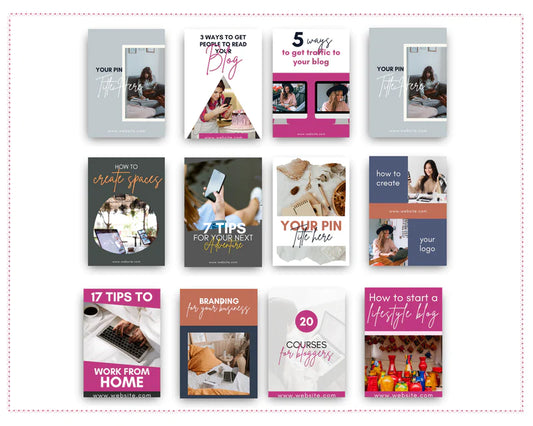 Pinterest Templates Canva - Pinterest Pins Canva Templates - Pinterest Board - Commercial Use