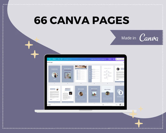 Canva Ebook Template, Editable Canva Template, Boho Mini Ebook Template | A4