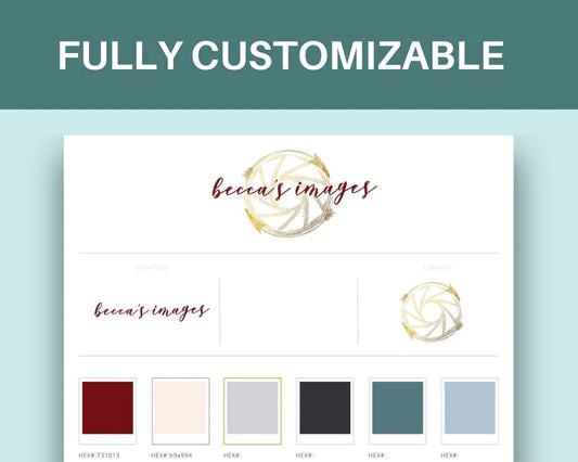 Canva Brand Kit Template | Mini Brand Board Template | Commercial Use