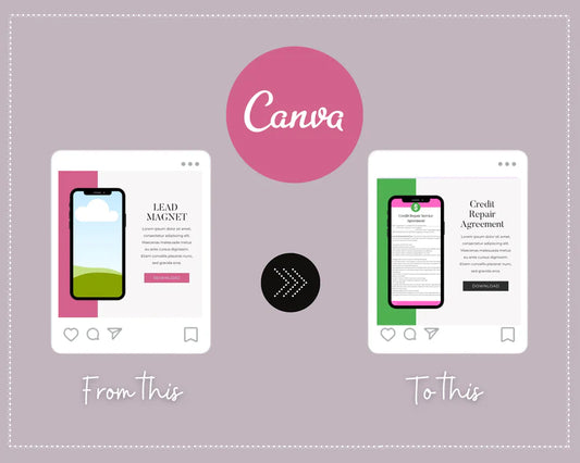 Lead Magnet Instagram Posts | Instagram Branding Kit for Coaches | 50 Instagram Canva Templates | IG Promotion