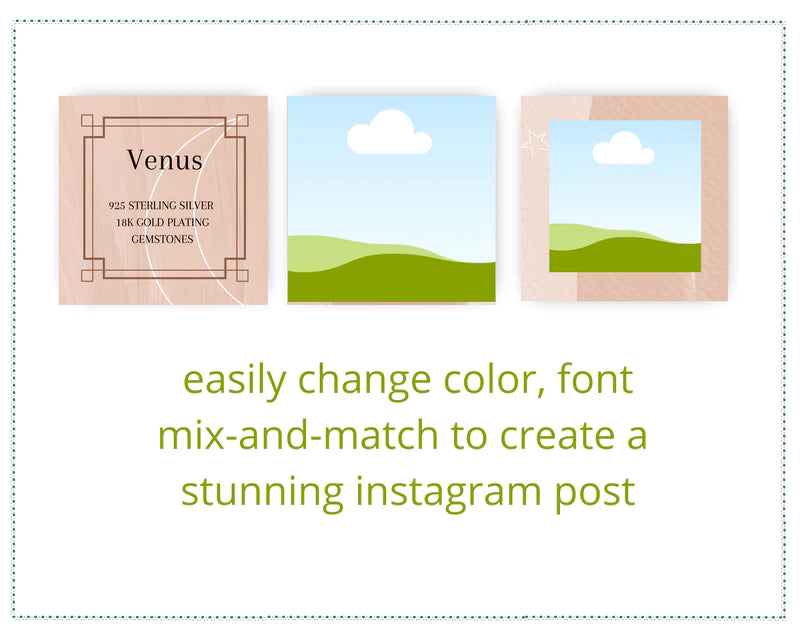 Instagram Puzzle Feed | Instagram Branding Kit | Instagram Layout | IG Grid Canva Templates 18 Posts