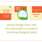 Instagram Puzzle Feed | Instagram Branding Kit | Instagram Layout | IG Grid Canva Templates 15 Posts