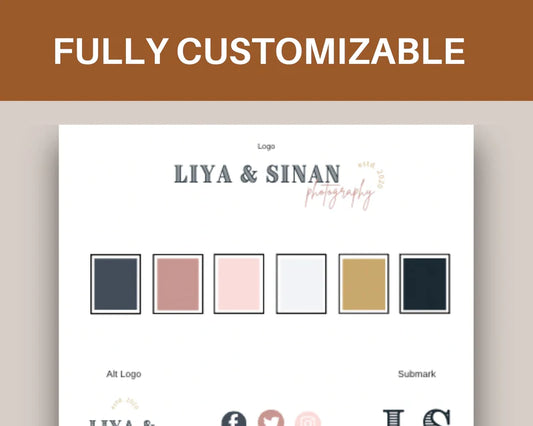Canva Brand Kit Template | Mini Brand Board Template | Commercial Use