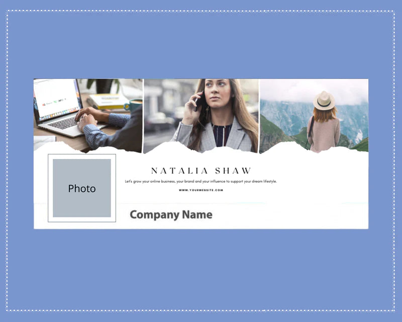 Facebook Timeline Cover Templates, Personal Brand Facebook Banner in Canva