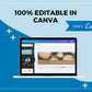 Editable LinkedIn Banner | Canva Template | Linked In | Branding | Header Template | Commercial Use