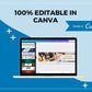 Editable LinkedIn Banner | Canva Template | Linked In | Branding | Header Template | Commercial Use
