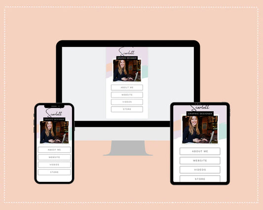 Instagram Link in Bio in Canva | IG Landing Page | Instagram Website | Commercial Use