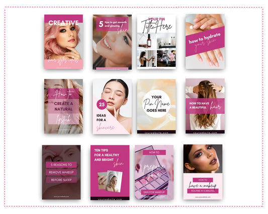 Pinterest Templates Canva - Pinterest Pins Canva Templates - Pinterest Board - Commercial Use