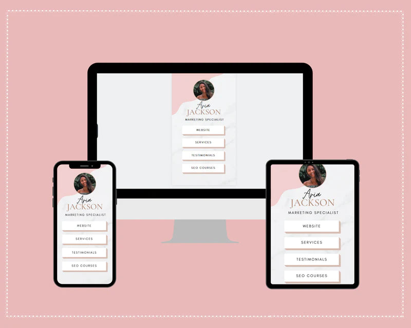 Instagram Link in Bio in Canva | IG Landing Page | Instagram Website | Commercial Use