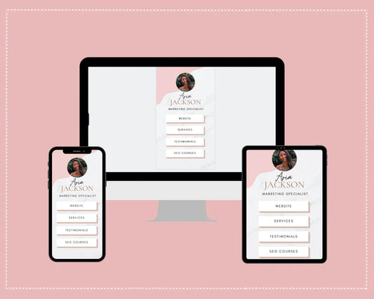 Instagram Link in Bio in Canva | IG Landing Page | Instagram Website | Commercial Use