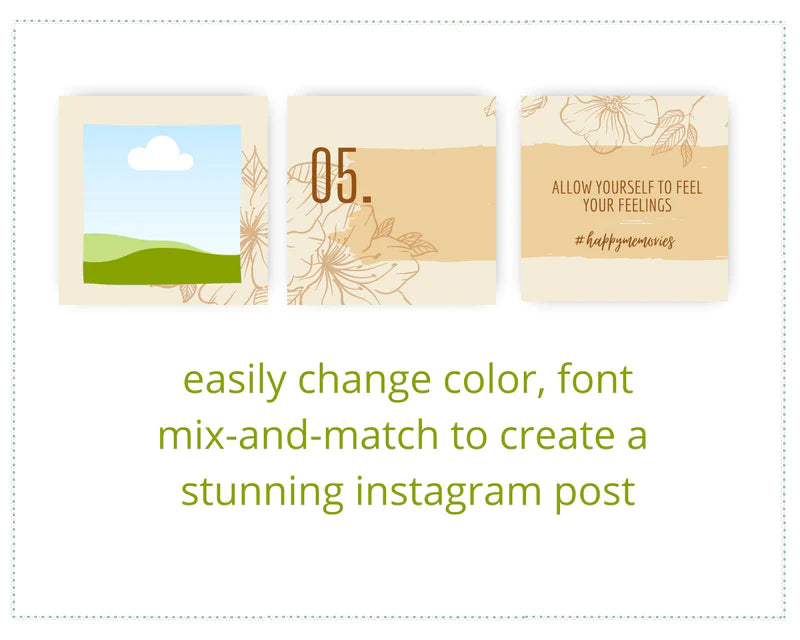 Instagram Puzzle Feed | Instagram Branding Kit | Instagram Layout | IG Grid Canva Templates 18 Posts