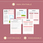 Rose Gold Course Workbook Template, Canva Template, eCourse workbook, Commercial Use
