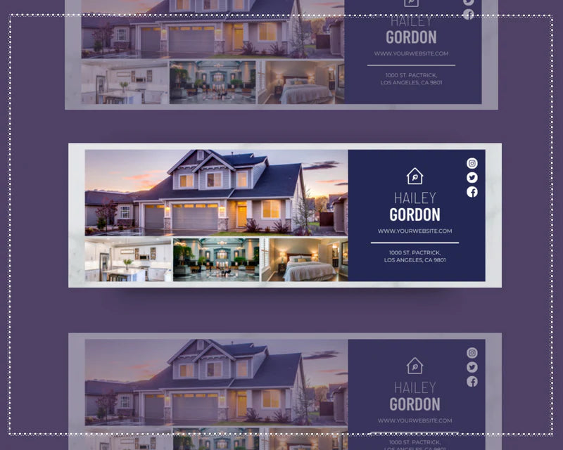 Facebook Timeline Cover Templates, Purple Facebook Banner in Canva