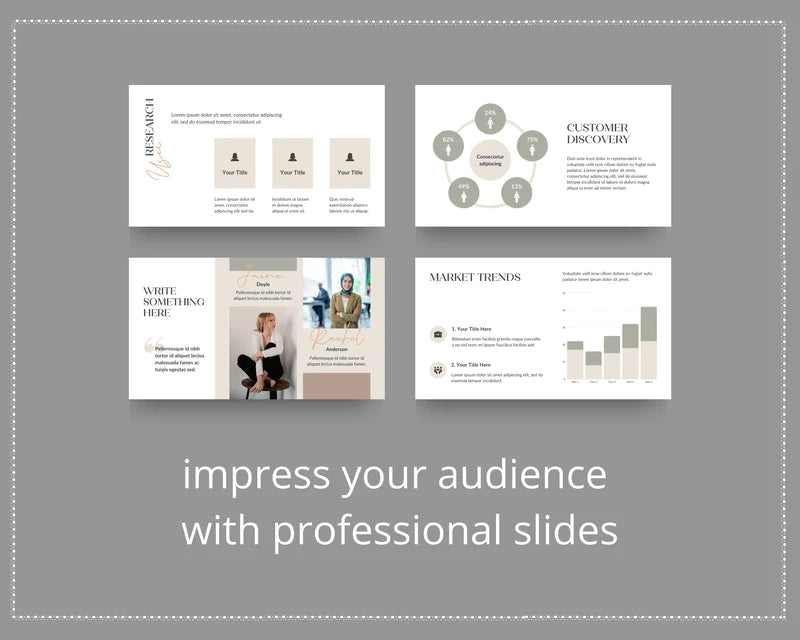 Business Plan Slide Deck Presentation | Startup Slide Deck in Canva | Commercial Use