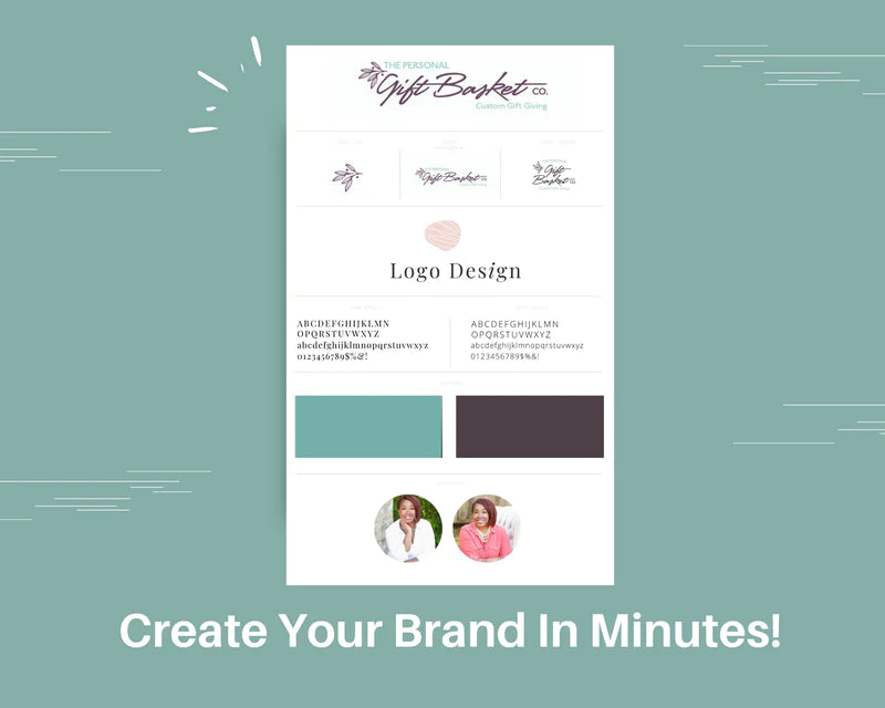 Canva Brand Kit Template | Mini Brand Board Template | Commercial Use