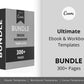 BUNDLE of 10 Ebook and Workbook Templates in Canva | Commercial Use