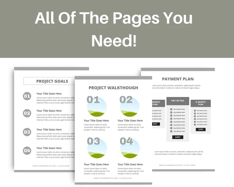 Proposal Template in Canva | Project Pitch | Proposal Template | Commercial Use