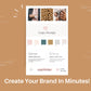 Canva Brand Kit Template | Mini Brand Board Template | Commercial Use