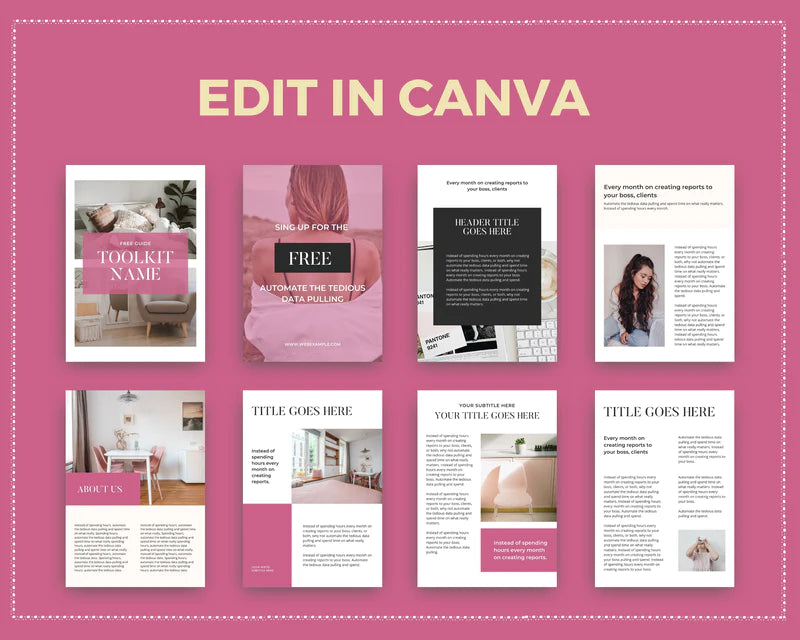 Neutral Lead Magnet Template | Lead Magnet Design in Canva | Commercial Use