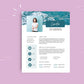 Turquoise Media Kit Template | Media Press Kit | Canva Template | Commercial Use