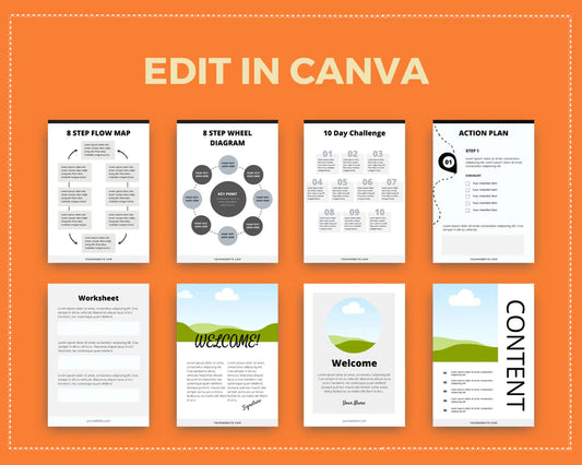 Black and White Lead Magnet Template | Lead Magnet Design in Canva | Commercial Use