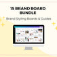 Bundle of 15 Brand Boards | Branding Style | Commercial Use