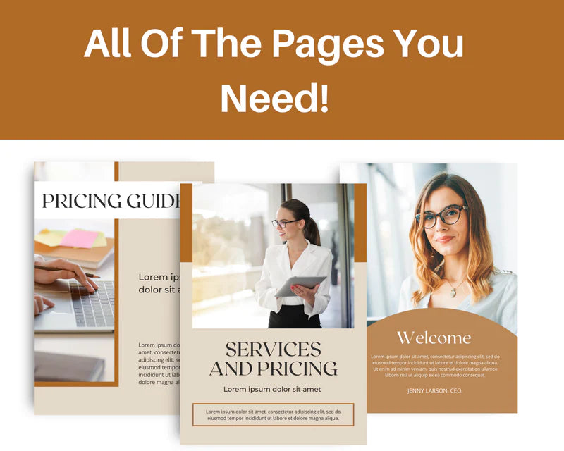Pricing and Services Template | Canva Template | Coaching Templates | Services Guide