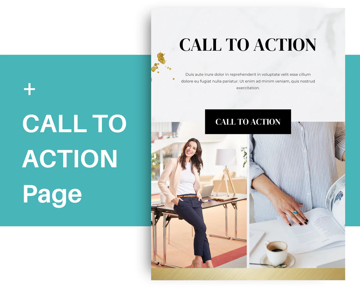 Gold Client Welcome Pack in Canva, Client Welcome Kit, Client Onboarding Template