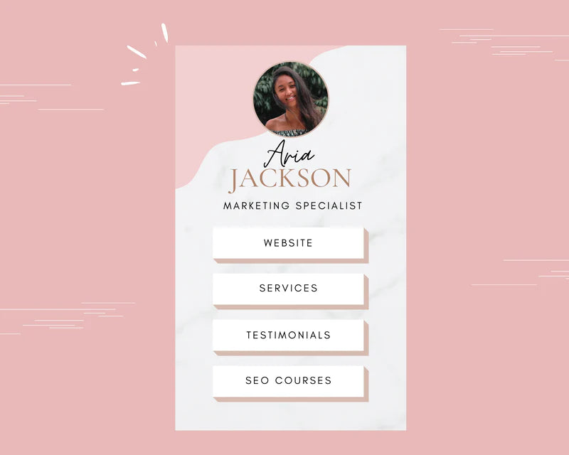Instagram Link in Bio in Canva | IG Landing Page | Instagram Website | Commercial Use