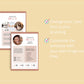 Media Kit Template | Media Press Kit | Canva Template | Commercial Use