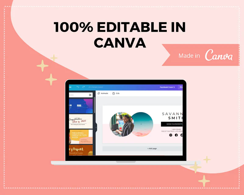 Facebook Timeline Cover Templates, Colorful Facebook Banner in Canva